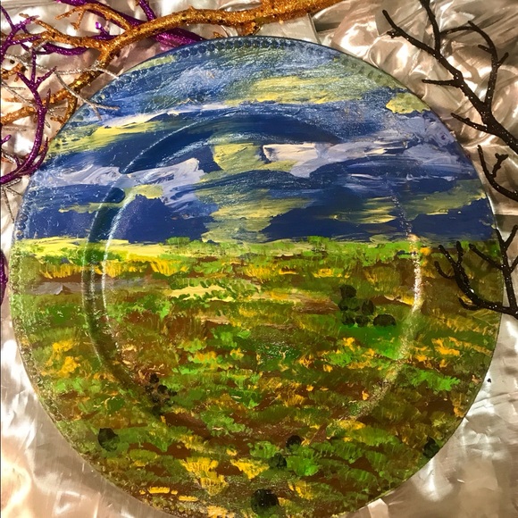 💙💛Home Decor Plate💛💙 - Picture 3 of 12